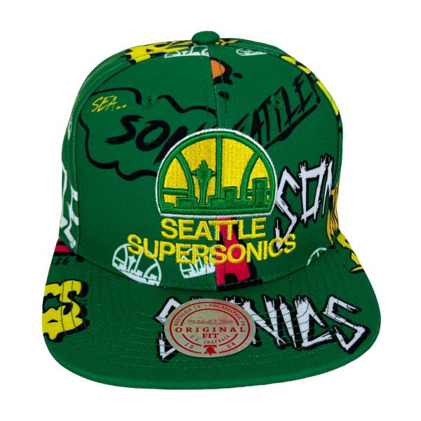 Mitchell&amp;Ness SUPERSONICS STICKER PACK HWC スナップバック...