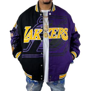 jh Design LAKERS バイカラー ジャケット レイカーズ バスケ