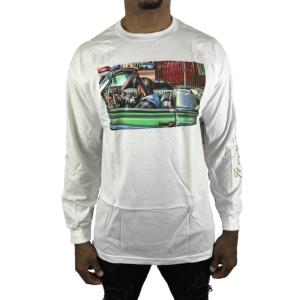 DGK ロングTシャツ DGK DAY 白 ホワイト オープンカー 長袖 スケーター メンズ 春秋冬●lt0311｜neweditionhiphop