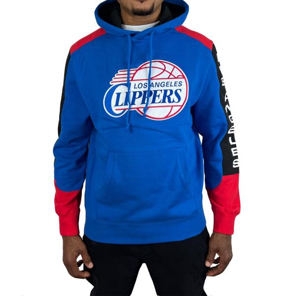 ミッチェルアンドネス クリッパーズ プルオーバー 袖ロゴ パーカー Clippers HWC FUS...