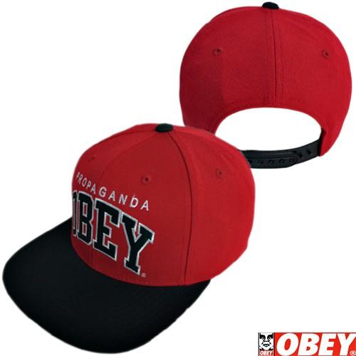 OBEY　オベイ　スナップバックキャップ　レッド メンズ　レディース●SBC４０９●一万円以上送料無...