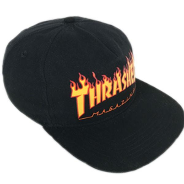 THRASHER フレイム ロゴ スナップバックキャップ スラッシャー flame MAG ファイヤ...