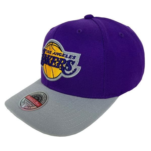 Mitchell&amp;Ness LAKERS Classic RED STRETCH フレックス スナッ...