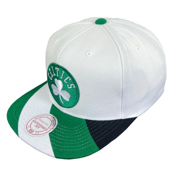 Mitchell&amp;Ness CELTICS VISOR WAVES スナップバック キャップ 白 ホ...