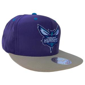 Mitchell&Ness Charlotte Hornets BUTTER NYLON STRAPBA シャーロット ホーネッツ スナップバック キャップ バスケ ミッチェルアンドネス NBA●sc912｜NEW EDITION