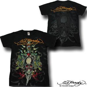 TS-５４９●一万円以上送料無料●ED HARDY　TEE（スカル/ブラック）エドハーディー｜neweditionhiphop