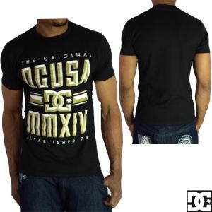 DC SHOE　Tシャツ　ブラック ゴールド　ロゴ　メンズ　半袖　ディーシー●TS-８０１●一万円以上送料無料｜neweditionhiphop