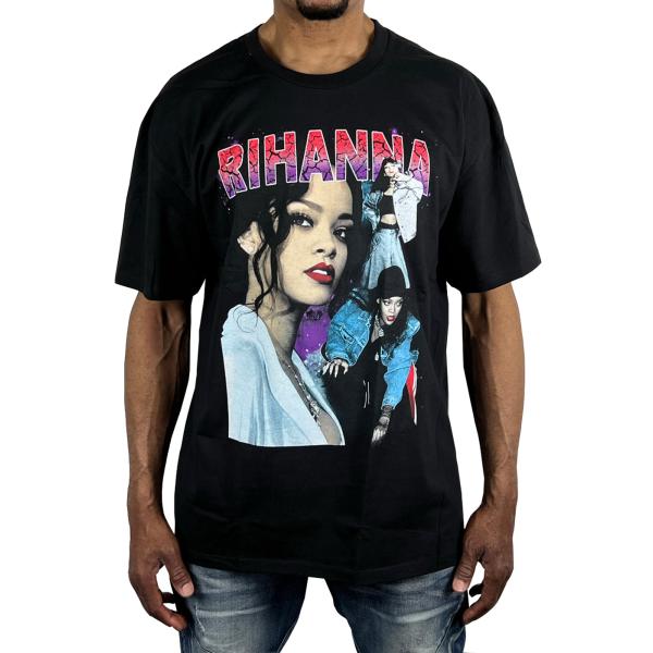 Bogus Goods Tシャツ Rihanna リアーナ 半袖 黒 ブラック ボーガスグッズ プリ...