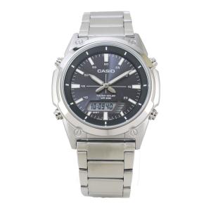 CASIO カシオ STANDARD ソーラー AMW-S820D-1A ブラック×シルバー 腕時計 ユニセックス アナログ メンズ デジタル メタル ギフト 送料無料