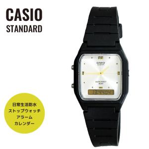 【カシオ純正箱付き】CASIO カシオ 腕時計 Classic クラシック AW-48HE-7A シルバー×ブラック 海外モデル 送料無料｜newest