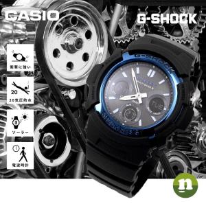 CASIO カシオ 腕時計 G-SHOCK G-ショック 電波 マルチバンド6 タフソーラー AWG-M100A-1A ブルー×ブラック 海外モデル 送料無料 ラッピング無料