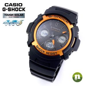CASIO カシオ G-SHOCK Gショック AWG-M100SF-1H4 ブラック×オレンジ 電波ソーラー 腕時計 メンズ 男性 ギフト 父の日 彼氏