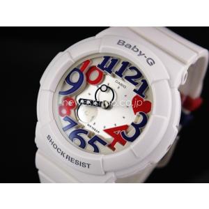 CASIO カシオ Baby-G ベビーG ホワイト・トリコロール・シリーズ BGA-130TR-7B シルバー×ホワイト 腕時計 レディース｜newest