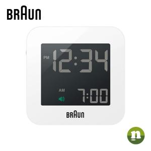 BRAUN ブラウン 置き時計 デジタルクロック BNC008WH ホワイト 送料無料｜newest