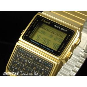 CASIO カシオ 腕時計 DATA BANK データバンク DBC-610GA-1DF 電卓＆テレメモ多機能ゴールド 海外モデル 時効警察オダギリジョーモデル｜newest