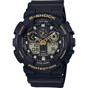 CASIO カシオ G-SHOCK G-ショック GA-100GBX-1A9 ブラック×ゴールド メンズ 腕時計 送料無料｜newest