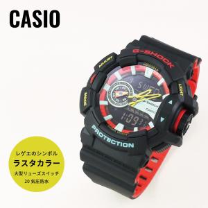 CASIO カシオ G-SHOCK G-ショック Breezy Rasta Color ブリージー・ラスタカラー GA-400CM-1A ブラック×レッド 海外モデル 腕時計｜newest