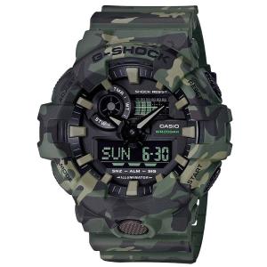 CASIO カシオ G-SHOCK Gショック カモフラージュ 迷彩 GA-700CM-3A ブラック 腕時計 メンズ 男性｜newest