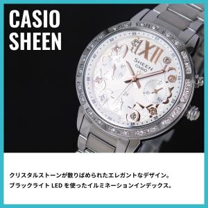 CASIO カシオ SHEEN シーン SHE-3036D-7A シルバー レディース 腕時計｜newest