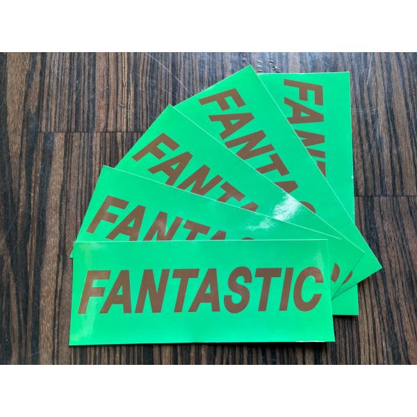 FANTASTICステッカー GREEN x BROWN