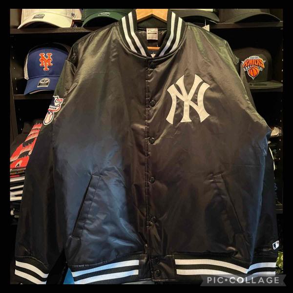 FANATICS ファナティックス NEWYORK YANKEES SATIN JACKET/BLA...