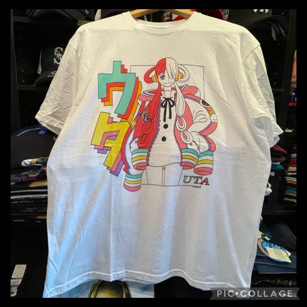 ONE PIECE RED Uta Kanji T-Shirt White