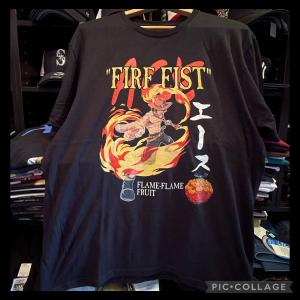 ONE PIECE Fire Fist Ace Flame Flame Fruit T-Shirt ...