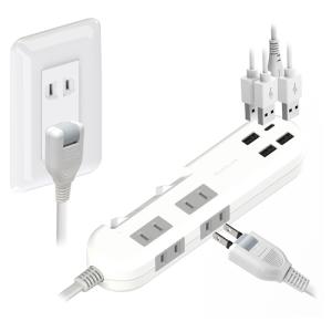 カシムラ AC電源スイッチ付きタップ USB-...の詳細画像1