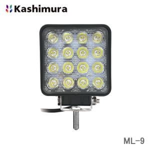 カシムラ LED ワークライト 16灯 48W 黄発光 ML-9｜newfrontier