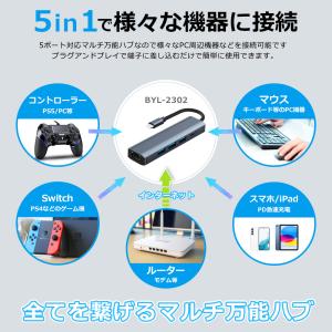 USB C ハブ 5in1 Type-C Hu...の詳細画像2