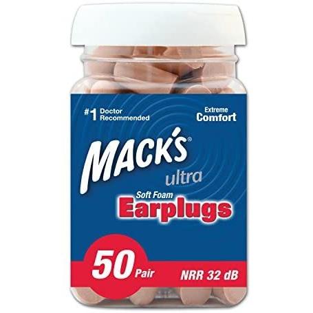 イヤープラグ（耳栓）Mack&apos;s ウルトラ ソフト フォーム 遮音性の高い耳栓 バリューパック ５０...