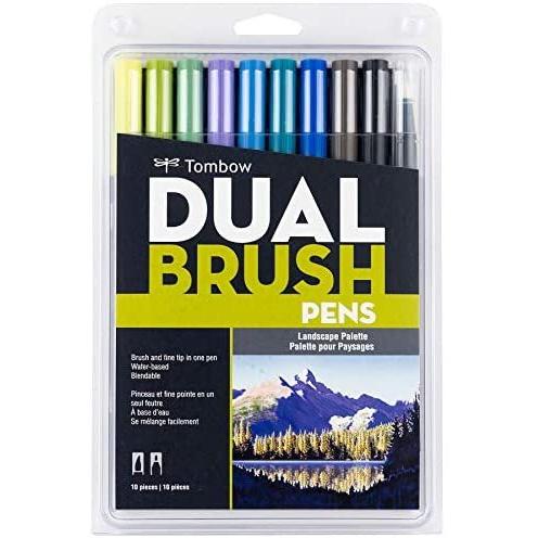 Tombow Dual Brush Pens 10/Pkg-Landscape/Sold as a ...