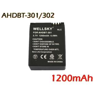 AHDBT-301 AHDBT-302 互換バッテリー 1200mAh [ 純正 充電器 バッテリーチャージャー で充電可能 純正品と同じよう使用可能 ]  GoPro ゴープロ｜newlifestyle