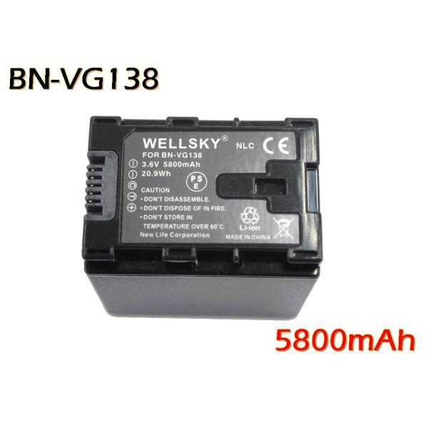 BN-VG138 BN-VG129 互換バッテリー [ 純正充電器で充電可能 残量表示可能 ] Jv...