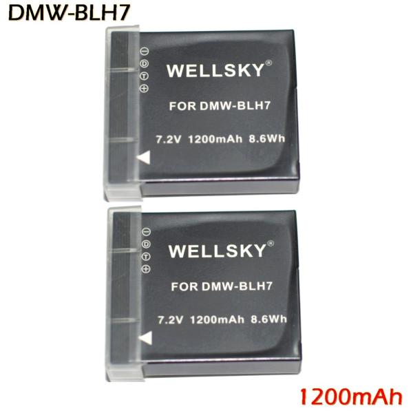 DMW-BLH7 [ 2個セット ] 互換バッテリー 1200mAh [ 純正充電器 で 充電可能 ...
