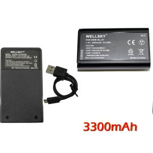 DMW-BLJ31 互換バッテリー 3300mAh 1個 & DMW-BTC14[ 超軽量 ] USB 急速 互換充電器 バッテリーチャージャー 1個 Panasonic パナソニック