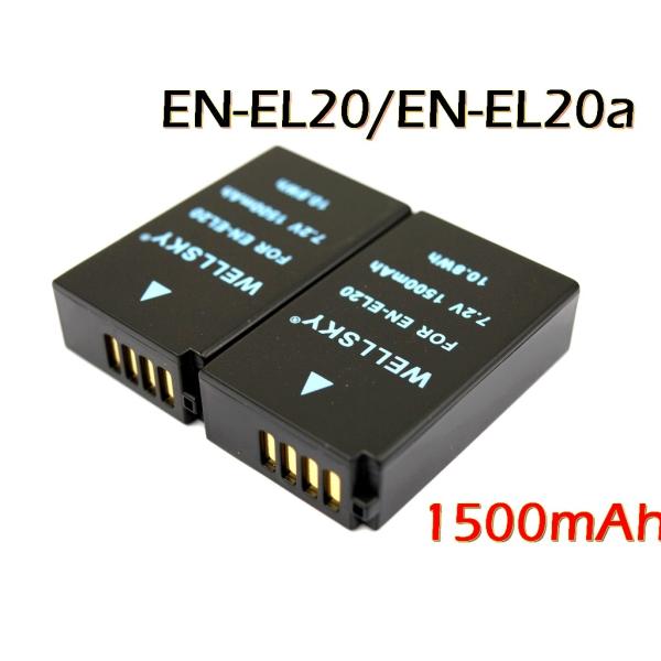 EN-EL20a EN-EL20 [ 2個セット ] 互換バッテリー 1500mAh [ 純正 充電...