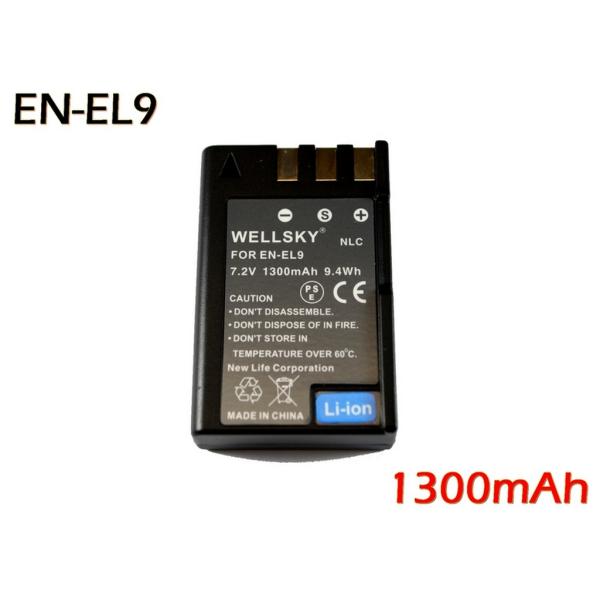 EN-EL9 EN-EL9a 互換バッテリー [ 純正充電器で充電可能 残量表示可能 純正品と同じよ...