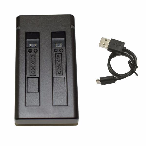 Insta360  X3  純正 互換バッテリー  対応 [ 超軽量 デュアル ]   USB Ty...