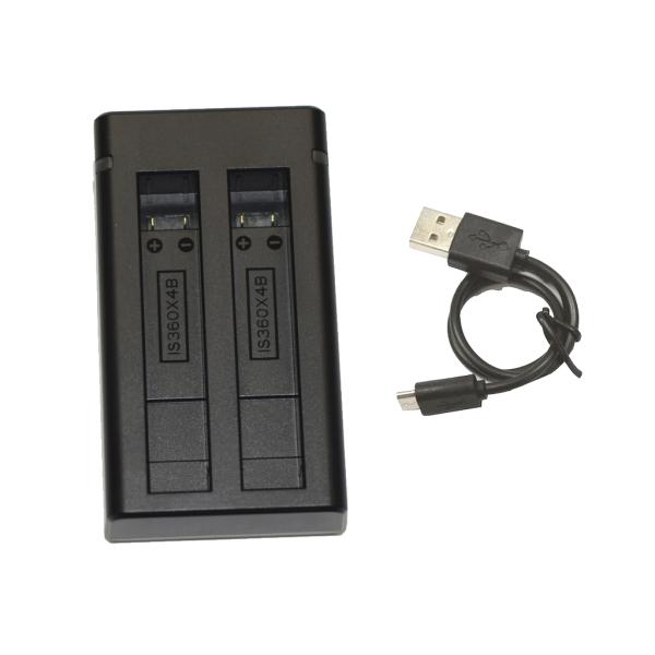 Insta360  X4  純正 互換バッテリー  対応 [ 超軽量 デュアル ]   USB Ty...