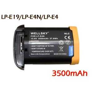 EOS-1D LP-E4N LP-E4 LP-E19 互換バッテリー 2個 3500mAh [ 残量表示