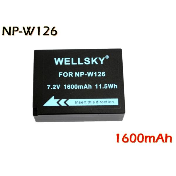 NP-W126S NP-W126S 互換バッテリー 1600mAh [ 充電可能 残量表示可能 純正...