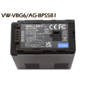 VW-VBG6-K VW-VBG6 AG-BPS581 2個 互換バッテリー [ 純正充電器で充電