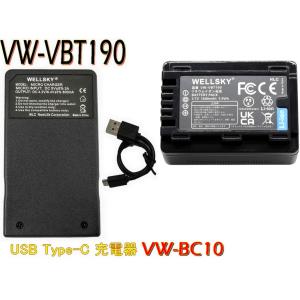 【専用】パナソニック Panasonic VW-BC10 VW-VBT380 Panasonic（パナソニック） VW-VBT380-K / VW-VBT380 互換バッテリー 2