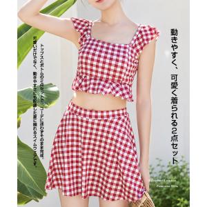 水着 レディース セットアップ タンキニ スカ...の詳細画像5