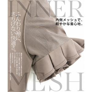 レディース 着痩せ 華奢見え 半袖 長袖 クル...の詳細画像4