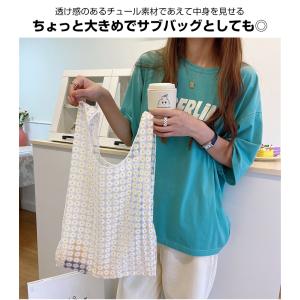 チュール素材登場! 選べる種類マルシェバッグ ...の詳細画像2