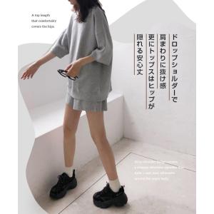 トップス オフショルダー ドレープネック ワン...の詳細画像3