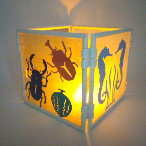 自由研究  切り絵ランタン キャンドルライトセット 工作キット 手作り 夏休み 宿題 こども 小学生...