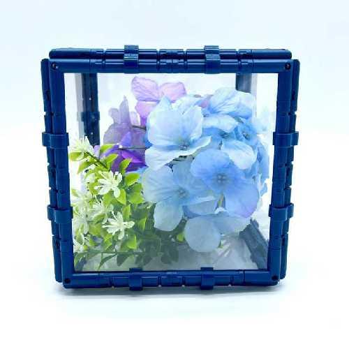 フラワー ケース キューブ 小 12cm クリア カバー 花 透明 おしゃれ インテリア デザイン ...